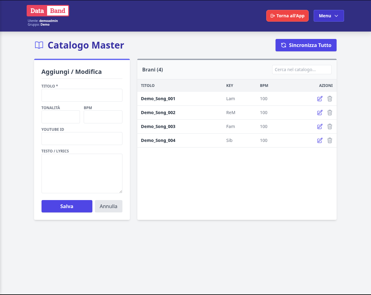 DataBand Interface Preview