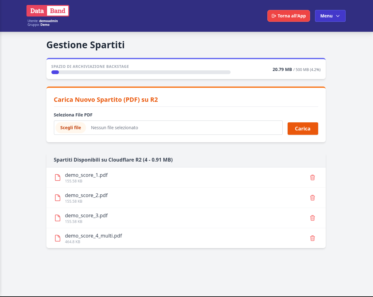 DataBand Interface Preview